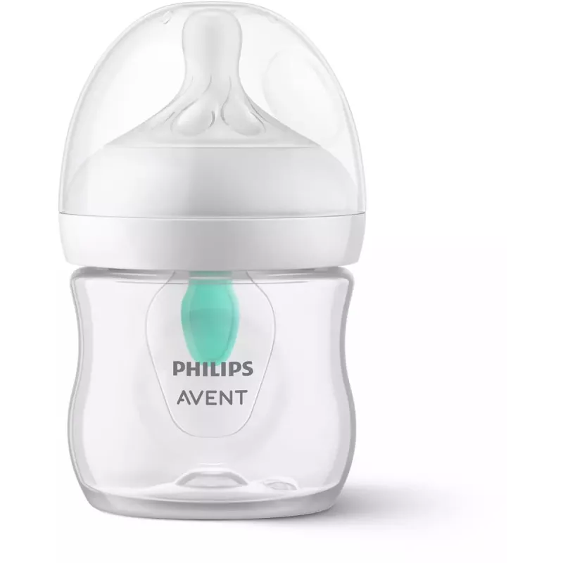 Philips Avent Natural Response Biberon anticolica con valvola AirFree, 125 ml, Newborn Flow 1, 0m+