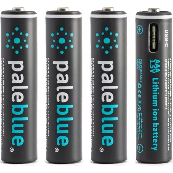 Pale Blue PB-AAA-C Batteria AAA agli ioni di litio ricaricabile USB-C