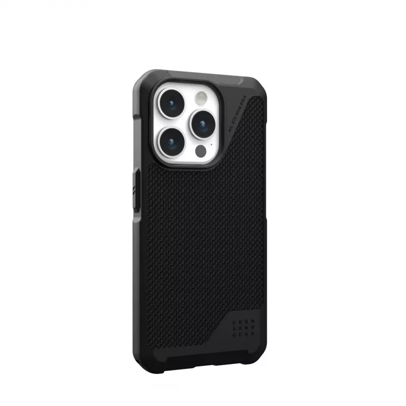 UAG Metropolis LT Custodia MagSafe per iPhone 15 Pro – fibra aramidica, nero