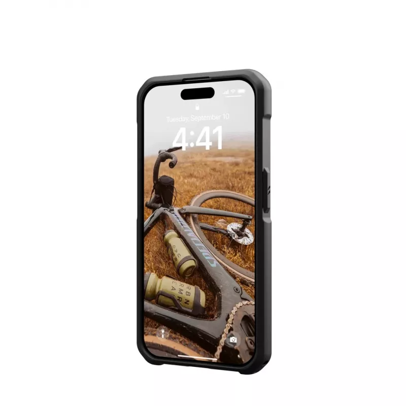 UAG Metropolis LT Custodia MagSafe per iPhone 15 Pro – fibra aramidica, nero