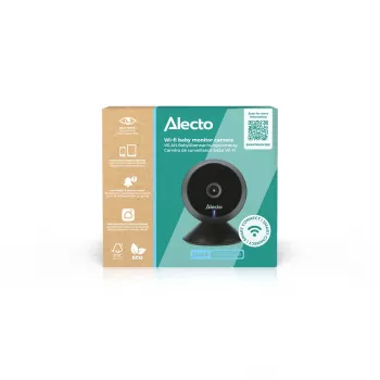 Alecto SMARTBABY5BK videocitofono baby digitale, 2,4 GHz FHSS, LCD a colori 2,4