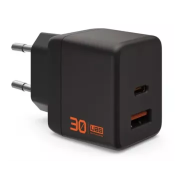 UAG Urban Armor Gear SRGE Caricatore da parete GaN 30W PD USB-C/USB-A nero 9B443511V4040