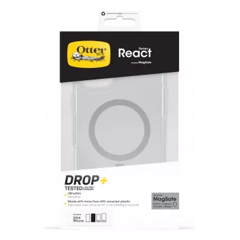 Custodia OtterBox React MagSafe per Apple iPhone 16 Plus - trasparente