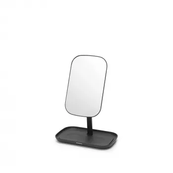 Specchio da parete con ripiano Brabantia ReNew, grigio scuro