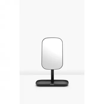 Specchio da parete con ripiano Brabantia ReNew, grigio scuro