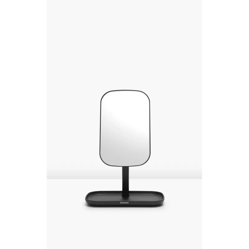 Specchio da parete con ripiano Brabantia ReNew, grigio scuro