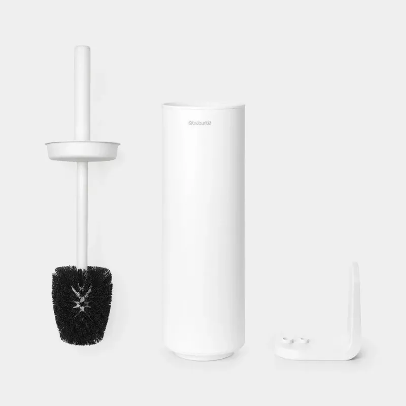 Brabantia ReNew scopino per WC con supporto, Mineral White