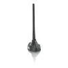 PHILIPS SDV5100/12 Antenna TV da interno con amplificazione 18 dB, UHF/VHF/FM, nero