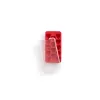 LEKUE Stampo per cubetti di ghiaccio a cuore con coperchio, rosso, 18 scomparti, silicone platino