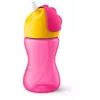 Philips Avent Bicchiere con cannuccia flessibile, 300 ml, 12m+, rosa