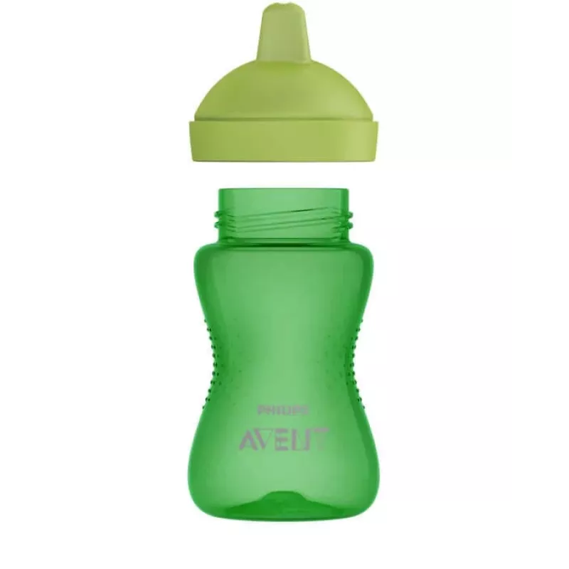 Philips AVENT My Grippy Bicchiere per imparare a bere con beccuccio rigido 300 ml, 18M+, verde