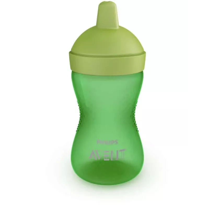 Philips AVENT My Grippy Bicchiere per imparare a bere con beccuccio rigido 300 ml, 18M+, verde