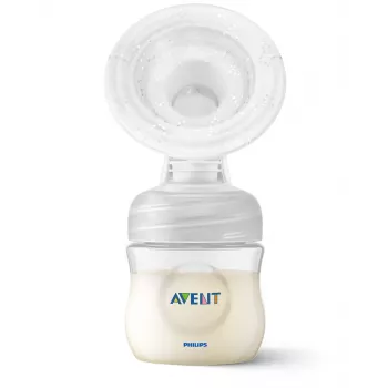 Philips Avent Lotus Tiralatte manuale con 3 contenitori per la conservazione e adattatore