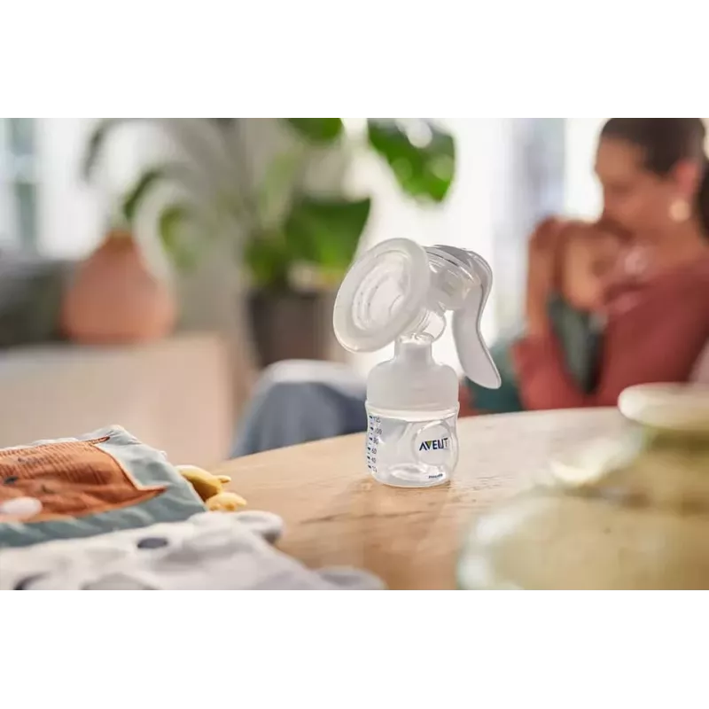 Philips Avent Lotus Tiralatte manuale con 3 contenitori per la conservazione e adattatore