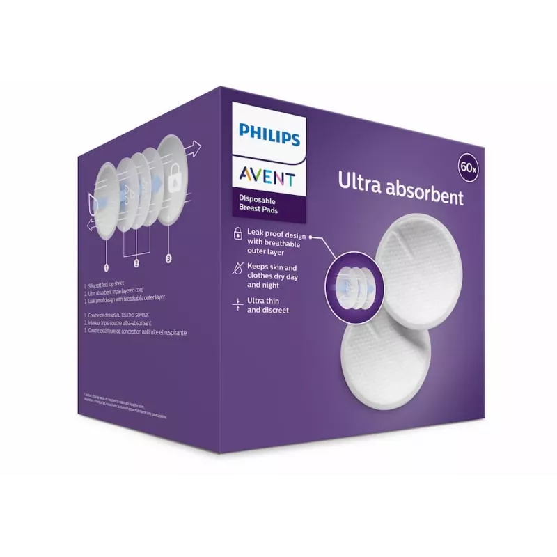 Philips Avent coppette assorbilatte monouso SCF254/61 (confezione da 60)