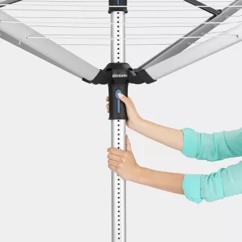 Brabantia stendibiancheria Lift-O-Matic 50 m, Metallic Grey