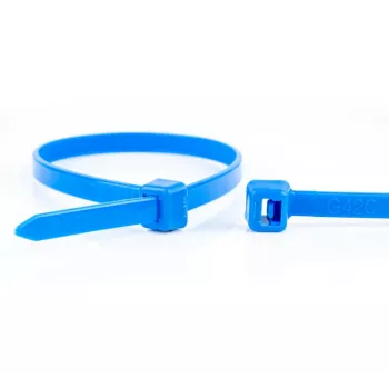 WKK fascette blu 100 x 2,5 mm, 100 pezzi, poliammide 6.6 11032671
