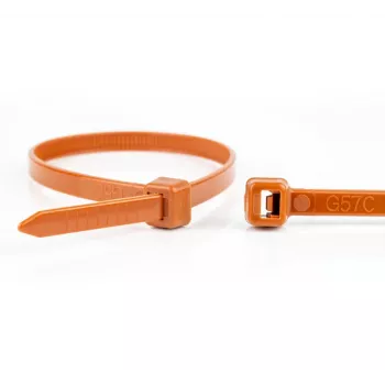 WKK fascette in nylon marroni 200 x 3,6 mm, confezione da 100 110124171