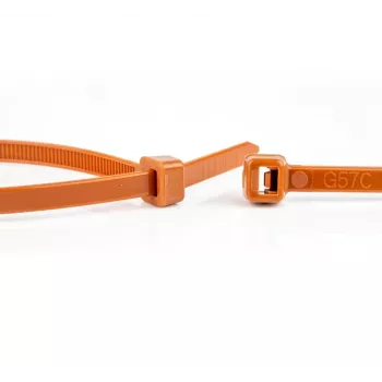 WKK fascette in nylon marroni 200 x 3,6 mm, confezione da 100 110124171