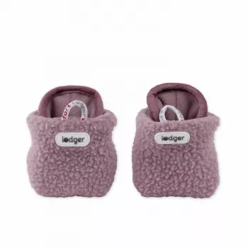 Lodger Slipper Teddy pantofole per neonato, rosa, 6-12 mesi, suola antiscivolo, pile