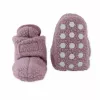 Lodger Slipper Teddy pantofole per neonato, rosa, 6-12 mesi, suola antiscivolo, pile