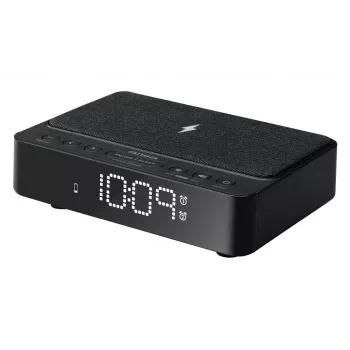 AIWA CR-30/BK sveglia digitale con display LED, radio FM/PLL, nero