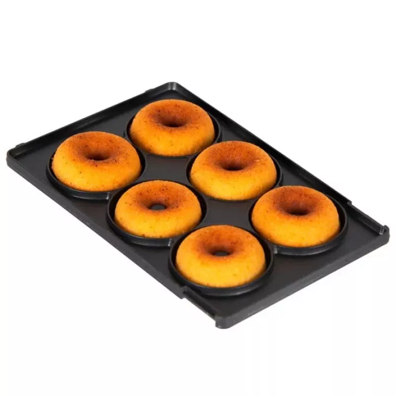 Trebs snack maker 6-in-1 rosso – waffle, sandwich, grill, donut, poffertjes, cupcake