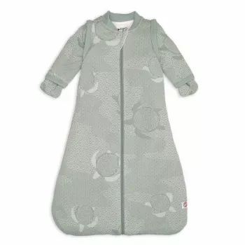 Lodger Hopper Matcha Turtle Sacco nanna per neonati con maniche rimovibili, 50/62, Silk HPM 109_50/62