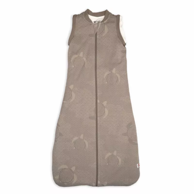 Lodger Hopper Matcha Turtle sacco nanna per neonato con maniche rimovibili, Buffalo, 68/80