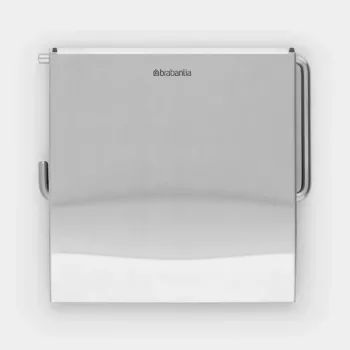Brabantia 385322 portarotolo da parete, acciaio opaco