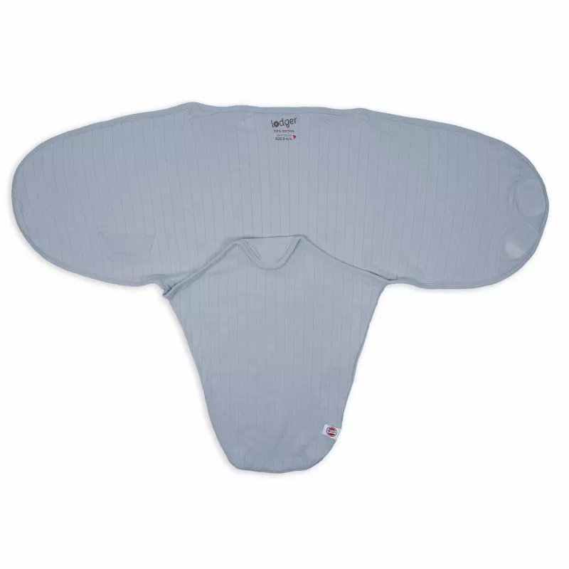 Lodger Bundler fascia in cotone tinta unita per neonato, Blue Fogg