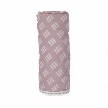 Lodger Swaddle Tribe mussola fascia per neonato 120x120 cm rosa
