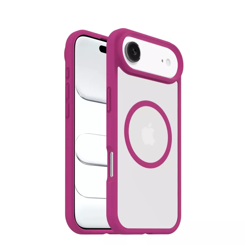 OtterBox React Series cover posteriore per Apple iPhone Air – compatibile MagSafe – Rose Crystal (rosa/trasparente) 77-98614