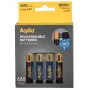 AQIILA batterie ricaricabili AAA NiMH con USB-C, 1,2 V, 600 mAh, confezione da 4 AQ60AAA374C4