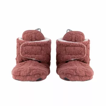 Lodger Slipper Folklore Fleece scarpe neonato, 12-18 mesi, Rosewood
