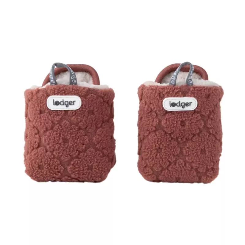 Lodger Slipper Folklore Fleece scarpe neonato, 12-18 mesi, Rosewood