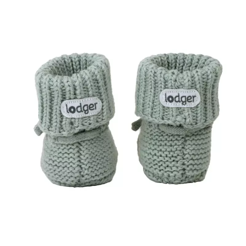 Lodger Slipper scarpine neonato in maglia seta 0-6 mesi