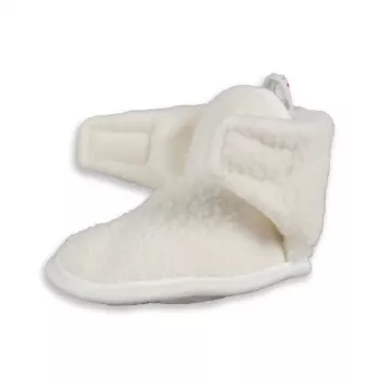 Lodger Slipper Teddy scarpine neonato Cloud Dancer 6-12m