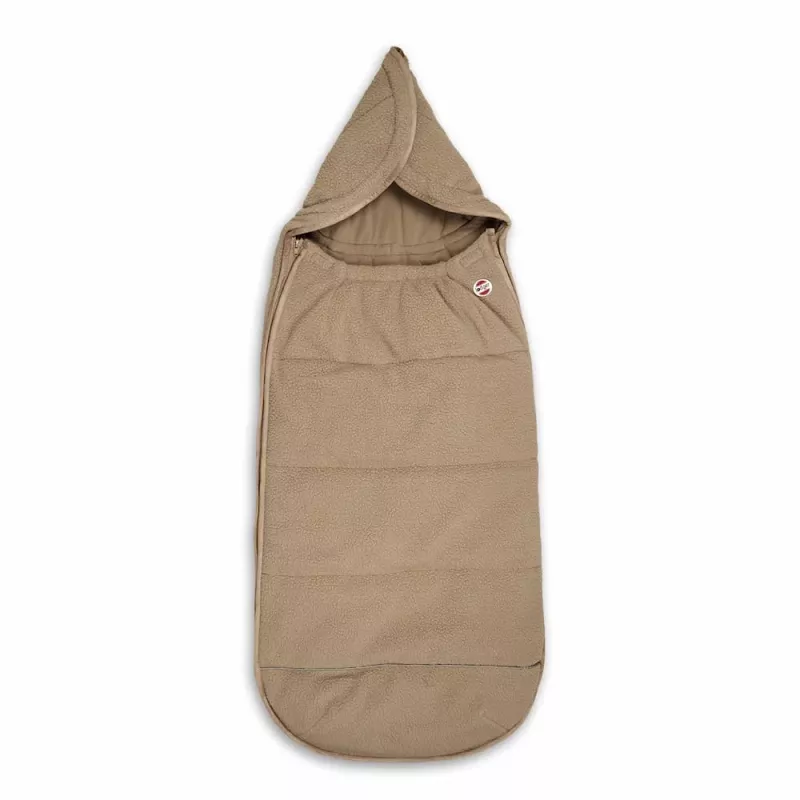 Lodger Mini BunkerTeddy sacco nanna per seggiolino auto all-season, beige