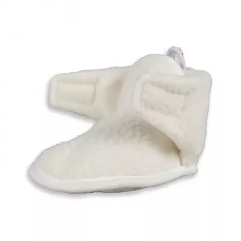 Lodger Slipper Teddy scarpine neonato, Cloud Dancer, 12-18 mesi