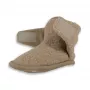 Lodger Teddy pantofole per neonato, beige, 12-18 mesi, suola antiscivolo, morbido pile