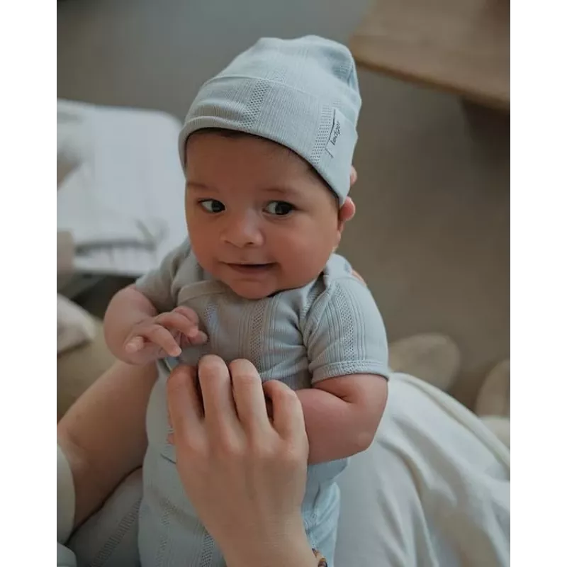 Lodger Baby-Beanie Pointelle Air 0-6 mesi