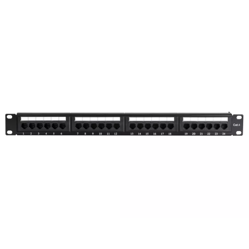 DS-IT patch panel di rete CAT 6 UTP, 19 pollici, 24 porte DS-Patch6-24UTP