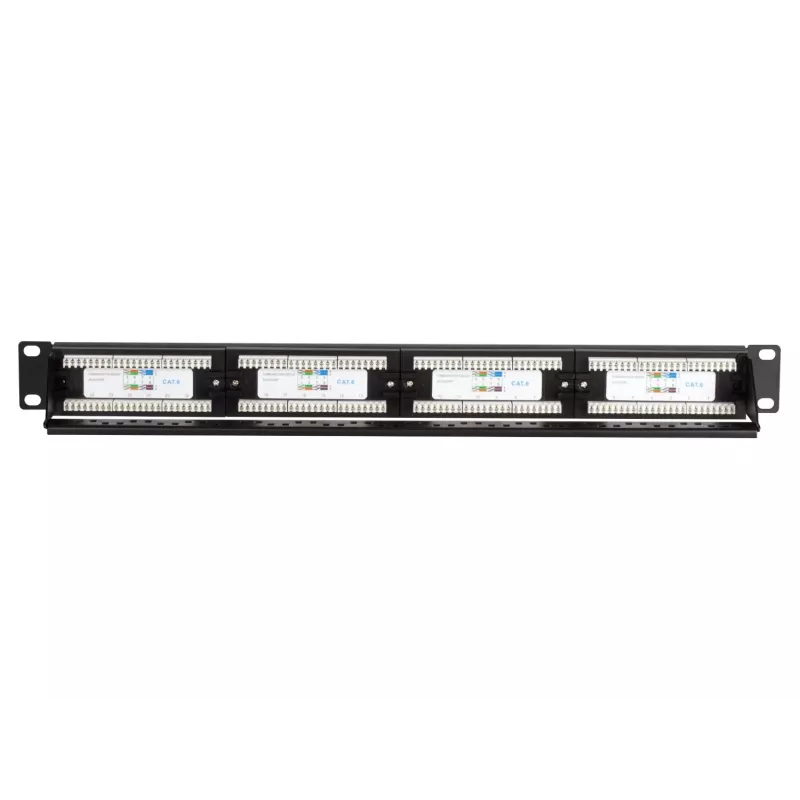 DS-IT patch panel di rete CAT 6 UTP, 19 pollici, 24 porte DS-Patch6-24UTP
