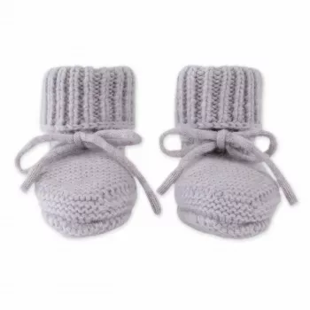 Lodger Slipper Merino Wool scarpine per neonato, Stone, 0-6 mesi
