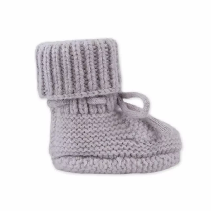 Lodger Slipper Merino Wool scarpine per neonato, Stone, 0-6 mesi