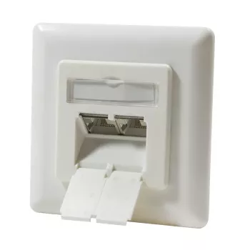 DSIT DC-Wall-In-STP6-I presa doppia RJ45 da incasso Cat. 6 schermata, avorio