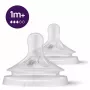 Philips Avent Natural Response tettarella in silicone flusso medio 1M+ (confezione da 2)