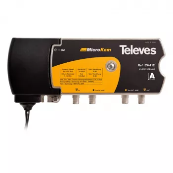 Televes KVE3035RK65 amplificatore broadband CATV 30/35dB con canale di ritorno 5-65MHz 28dB (534412)
