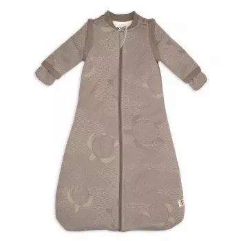 Lodger Hopper Matcha Turtle sacco nanna per neonato con maniche rimovibili, Buffalo, 50/62